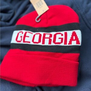 Georgia Red Knit Beanie